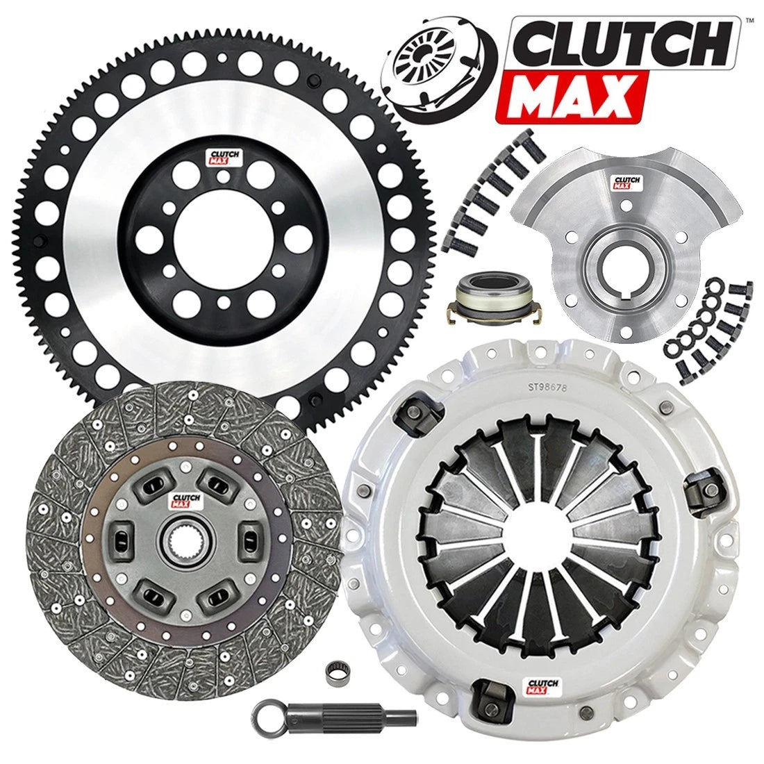 CLUTCHMAX  STAGE 1 CLUTCH KIT & PERFORMANCE CHROMOLY FLYWHEEL COUNTER WEIGHT BUNDLE SET [CM10037HDLSF-CW-02-ST1]