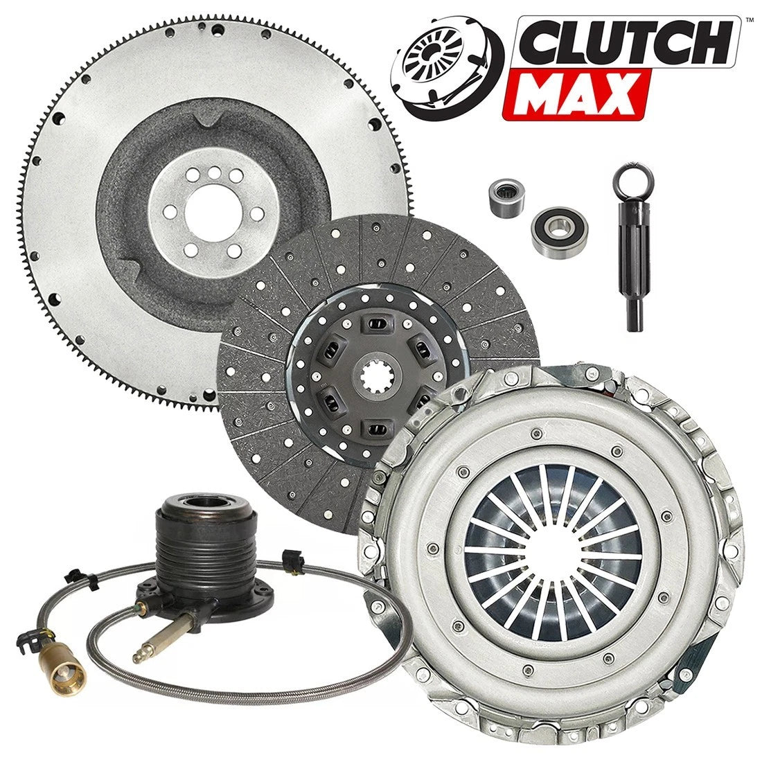 CLUTCHMAX  OEM CLUTCH KIT & FLYWHEEL WITH SLAVE CYLINDER BUNDLE SET [CM04201HDWS-FW167577-CK]