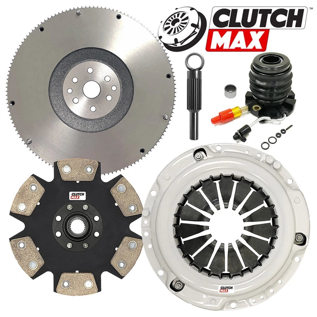 CLUTCHMAX STAGE 4 CLUTCH KIT & FLYWHEEL WITH SLAVE CYLINDER BUNDLE SET [CM07141HDDWS+FW167741-ST4]