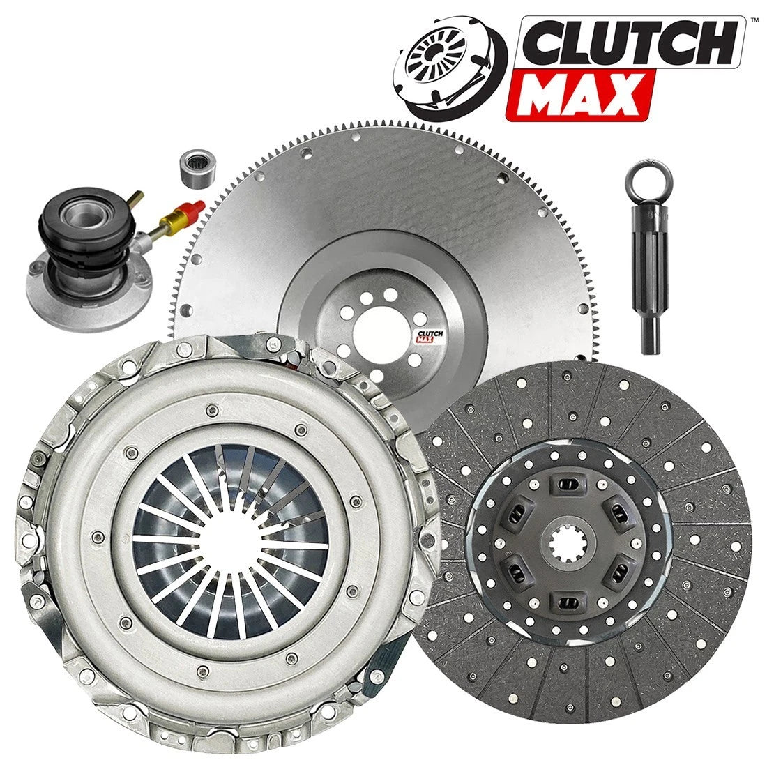 CLUTCHMAX OEM CLUTCH KIT & FLYWHEEL WITH SLAVE CYLINDER BUNDLE SET [CM04170HDWS-FW167525-CK]