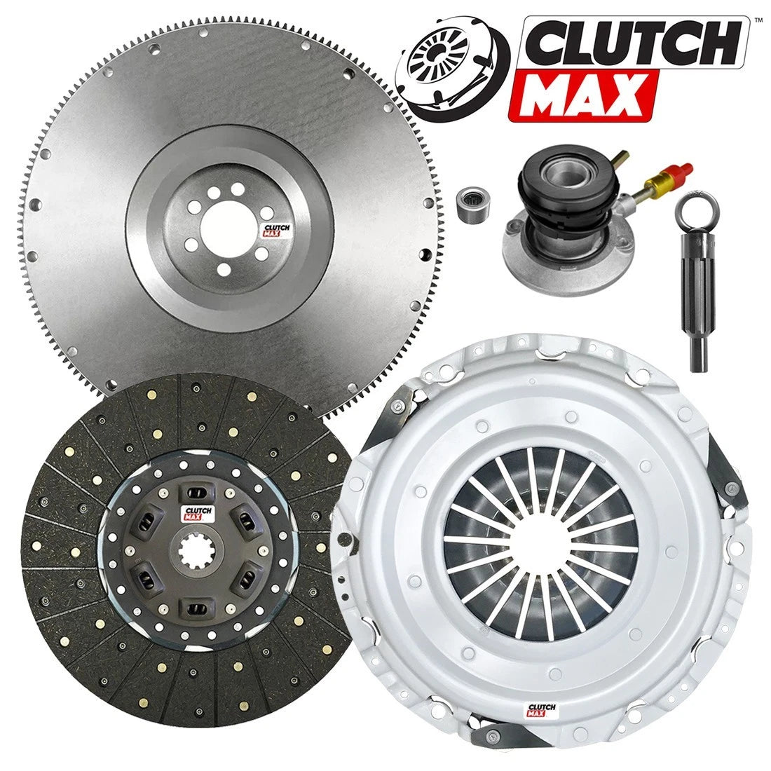 CLUTCHMAX STAGE 2 CLUTCH KIT & FLYWHEEL WITH SLAVE CYLINDER BUNDLE SET [CM04170HDWS-FW167525-ST2]