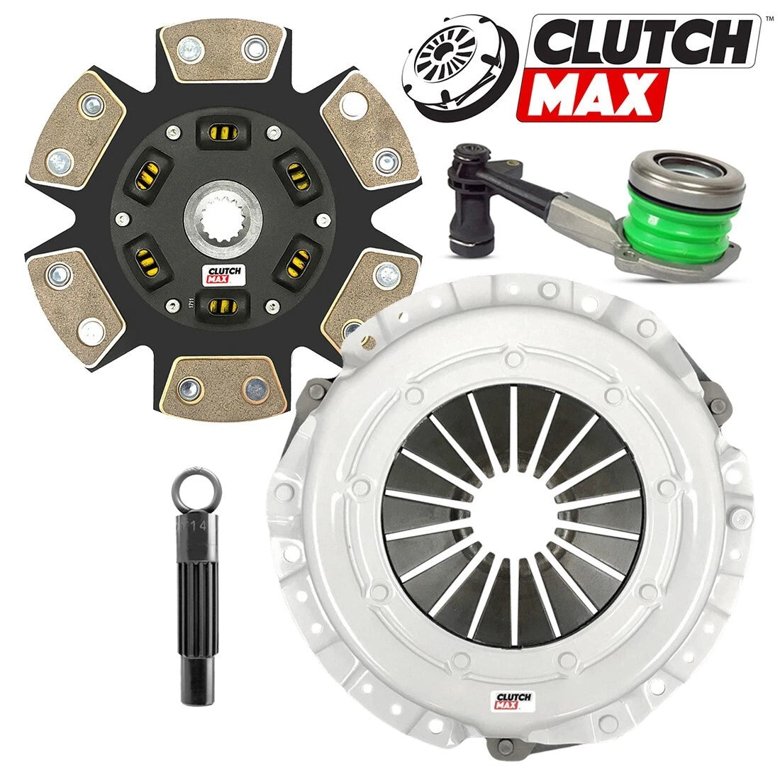 CLUTCHMAX  STAGE 3 CLUTCH KIT & FLYWHEEL WITH SLAVE CYLINDER BUNDLE SET [CM04159HDCWS-FW167500-ST3]