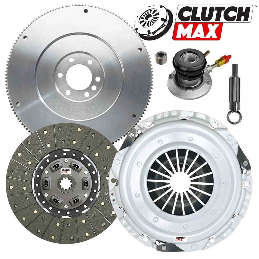 CLUTCHMAX STAGE 1 CLUTCH KIT & FLYWHEEL BUNDLE SET WITH SLAVE CYLINDER [CM04154HDWS-FW167972-ST1]