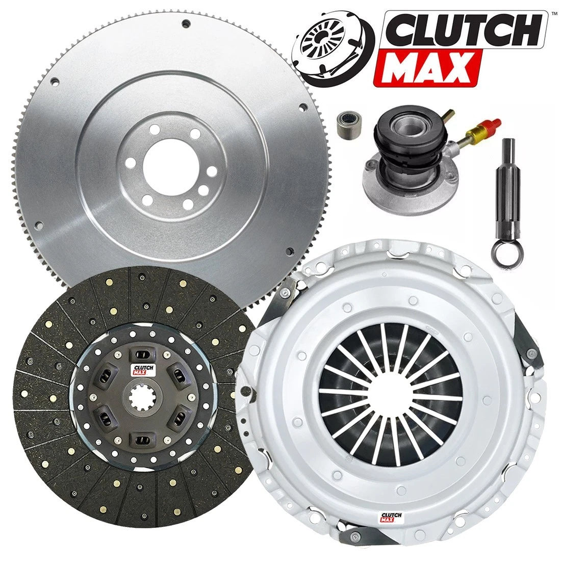 CLUTCHMAX STAGE 2 CLUTCH KIT & FLYWHEEL BUNDLE SET WITH SLAVE CYLINDER [CM04154HDWS-FW167972-ST2]