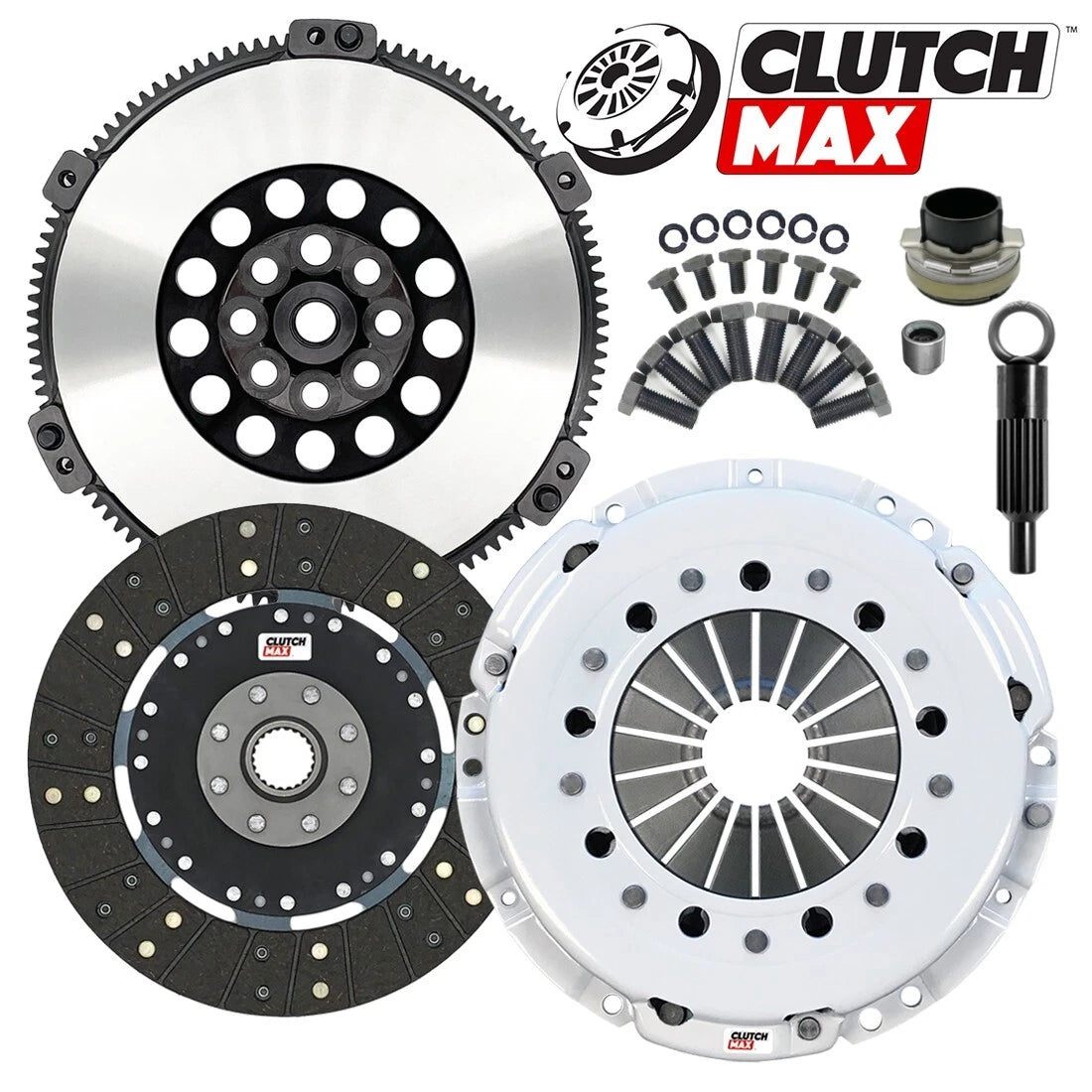 CLUTCHMAX  STAGE 2 CLUTCH KIT & PERFORMANCE CHROMOLY FLYWHEEL BUNDLE SET [CM03162HDRLSF-ST2R]