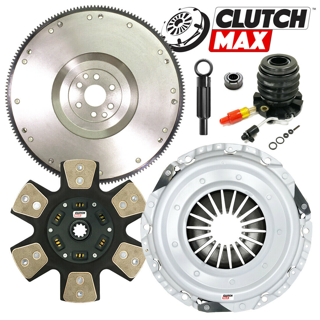 CLUTCHMAX STAGE 4 CLUTCH KIT & FLYWHEEL WITH SLAVE CYLINDER BUNDLE SET [CM07143HDCWS-FW167731-ST4]