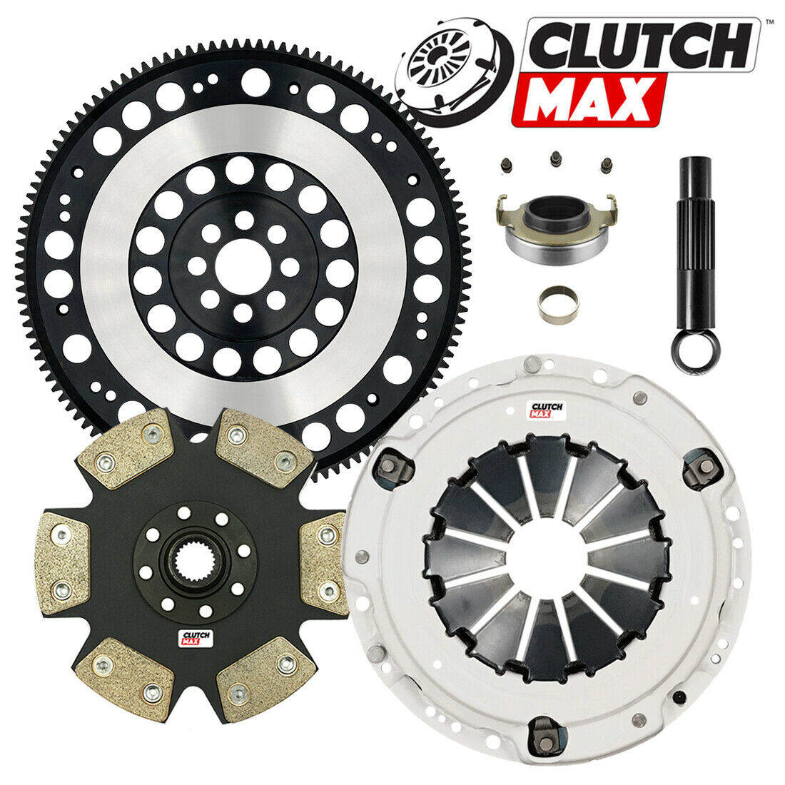 CLUTCHMAX  STAGE 4 CLUTCH KIT & PERFORMANCE CHROMOLY FLYWHEEL BUNDLE SET [CM08036HDDLSF-ST4]