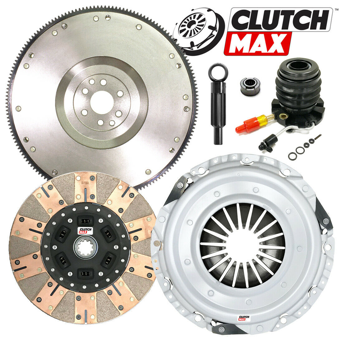 CLUTCHMAX STAGE 3 CLUTCH KIT & FLYWHEEL WITH SLAVE CYLINDER BUNDLE SET [CM07143DFWS-FW167731-ST3]