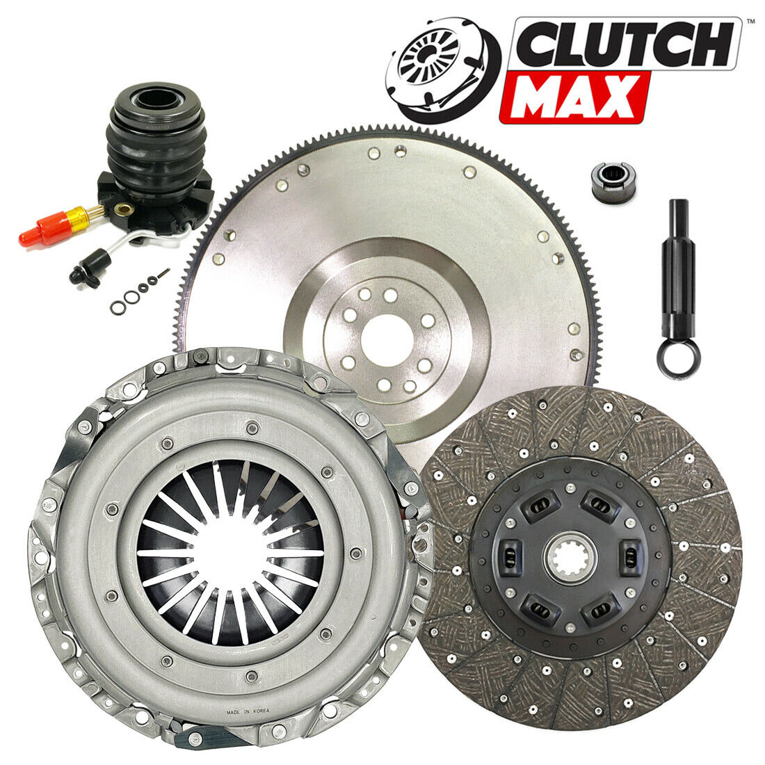 CLUTCHMAX OEM CLUTCH KIT & FLYWHEEL WITH SLAVE CYLINDER BUNDLE SET [CM07143HDWS-FW167731-CK]