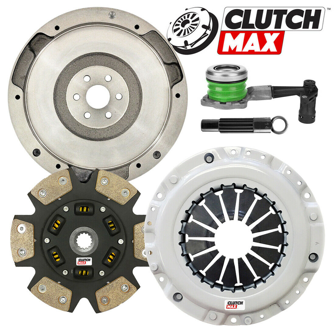 CLUTCHMAX  STAGE 3 CLUTCH KIT & FLYWHEEL WITH SLAVE CYLINDER BUNDLE SET [CM04218HDCWS-FW167610-ST3]