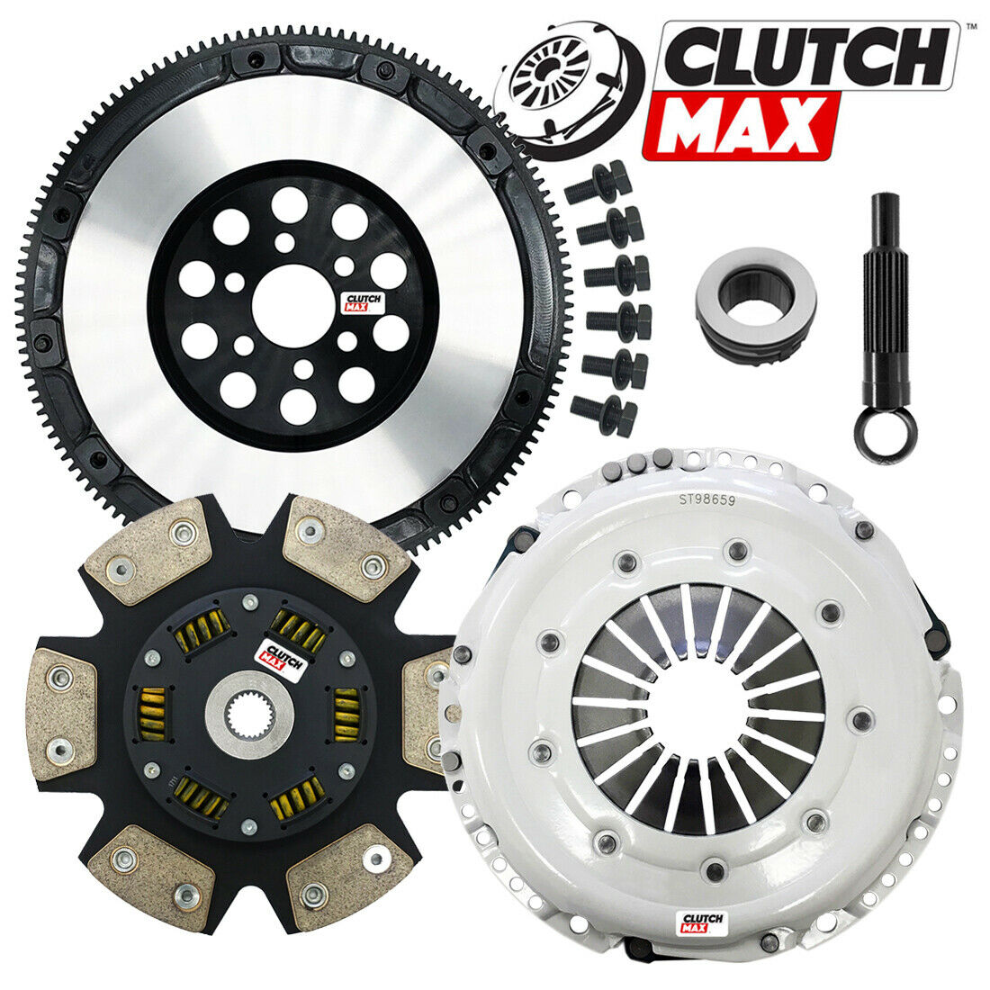 CLUTCHMAX STAGE 3 CLUTCH KIT & SOLID FLYWHEEL BUNDLE SET [CM02027HDCLSF-ST3]