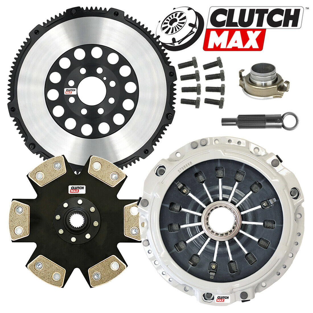 CLUTCHMAX  STAGE 4 CLUTCH KIT & PERFORMANCE CHROMOLY FLYWHEEL BUNDLE SET [CM05105HDDLSF-ST4]