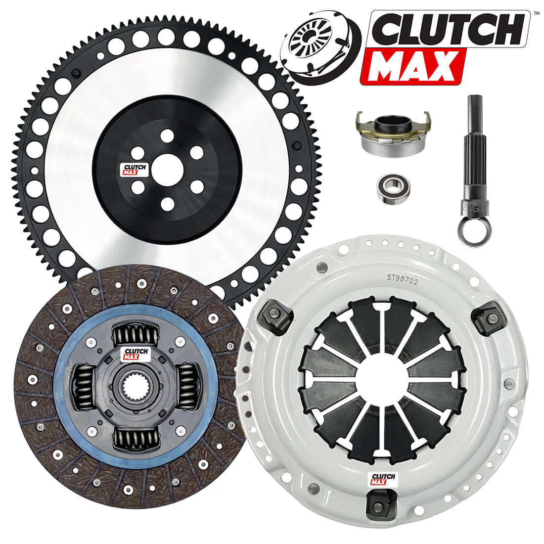 CLUTCHMAX STAGE 2 CLUTCH KIT & PERFORMANCE CHROMOLY FLYWHEEL BUNDLE SET [CM08022HDLSF-ST2]