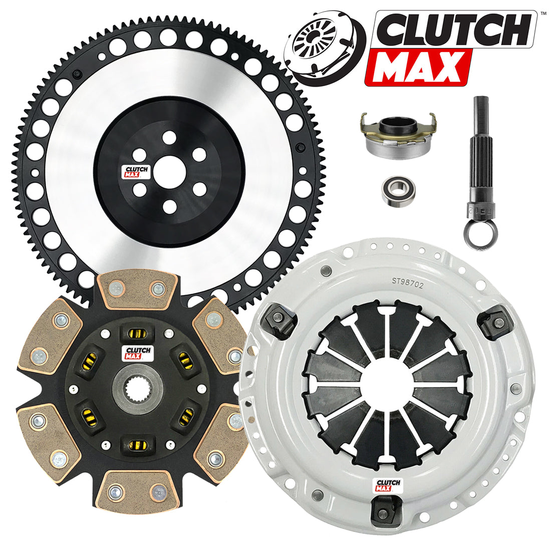 CLUTCHMAX  STAGE 3 CLUTCH KIT & PERFORMANCE CHROMOLY FLYWHEEL BUNDLE SET [CM08022HDCLSF-ST3]