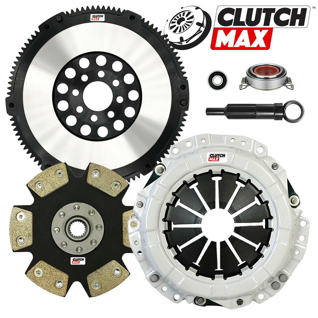 CLUTCHMAX  STAGE 4 CLUTCH KIT & PERFORMANCE CHROMOLY FLYWHEEL BUNDLE SET [CM16080HDDLSF-ST4]