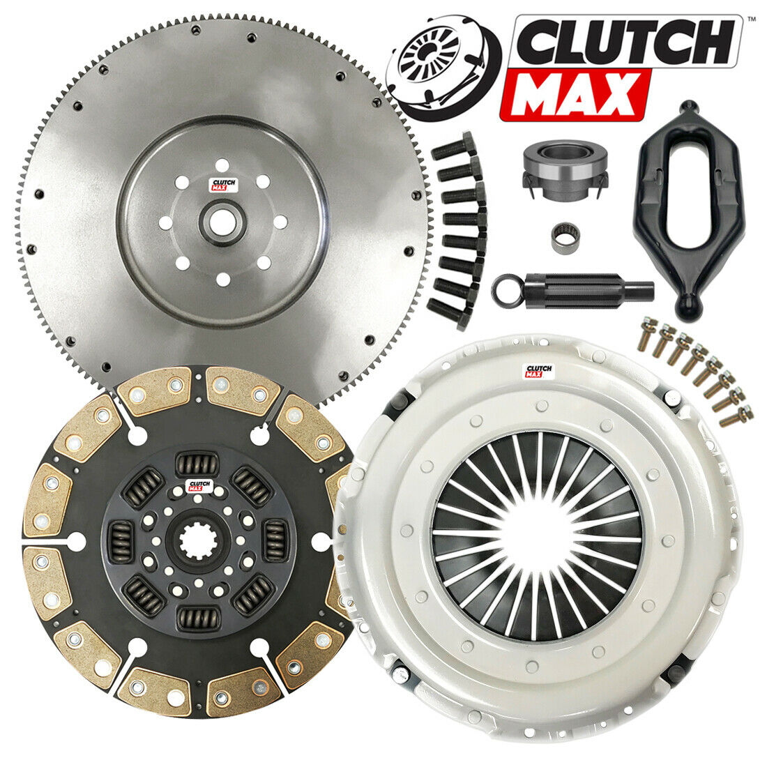 CLUTCHMAX STAGE 4 CLUTCH KIT & FLYWHEEL WITH FORK BUNDLE SET [CM05192HDCFW-CF135-ST4]