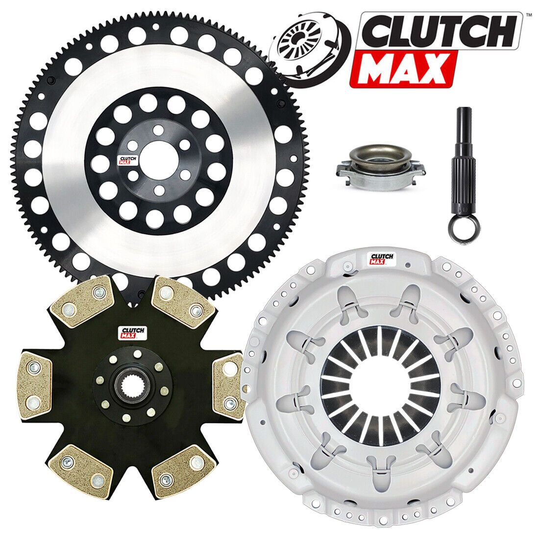 CLUTCHMAX  STAGE 4 CLUTCH KIT & PERFORMANCE CHROMOLY FLYWHEEL BUNDLE SET [CM06071HDDLSF-ST4]