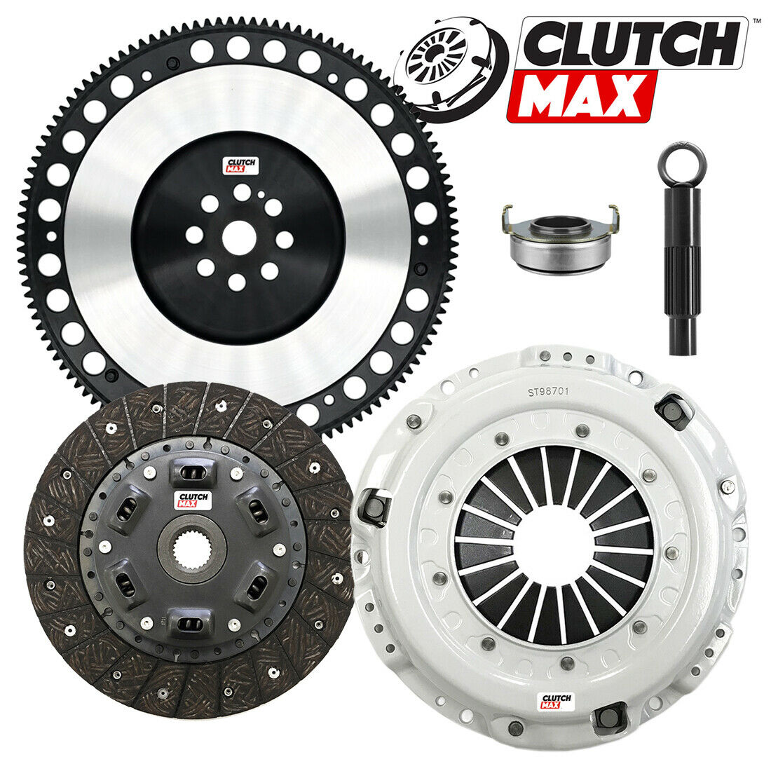 CLUTCHMAX  STAGE 2 CLUTCH KIT & PERFORMANCE CHROMOLY FLYWHEEL BUNDLE SET [CM08014HDLSF-ST2]