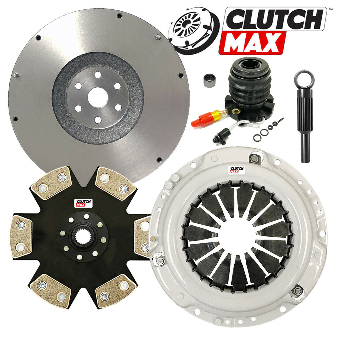 CLUTCHMAX STAGE 4 CLUTCH KIT & FLYWHEEL WITH SLAVE CYLINDER BUNDLE SET [CM07141HDDWS+FW167705-ST4]