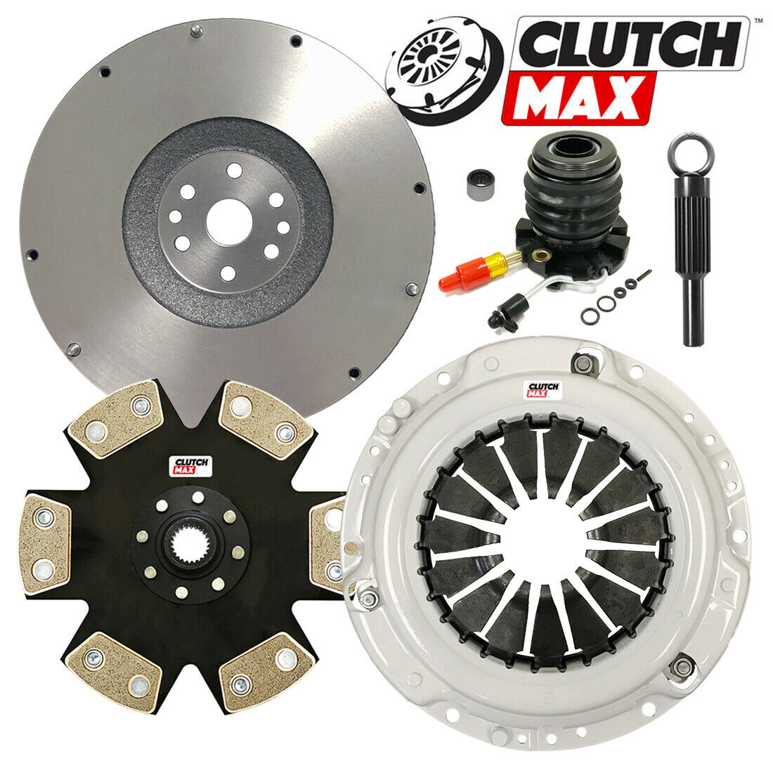 CLUTCHMAX STAGE 4 CLUTCH KIT & FLYWHEEL WITH SLAVE CYLINDER BUNDLE SET [CM07141HDDWS+FW167741-ST4]