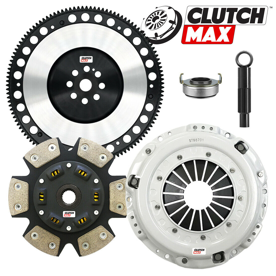 CLUTCHMAX  STAGE 3 CLUTCH KIT & PERFORMANCE CHROMOLY FLYWHEEL BUNDLE SET [CM08014HDCLSF-ST3]